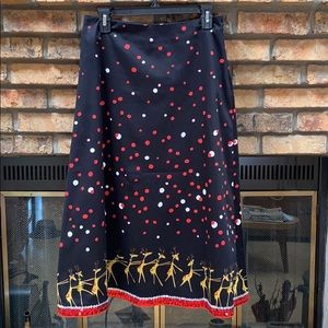 EUC Holiday skirt by Randi m size 4